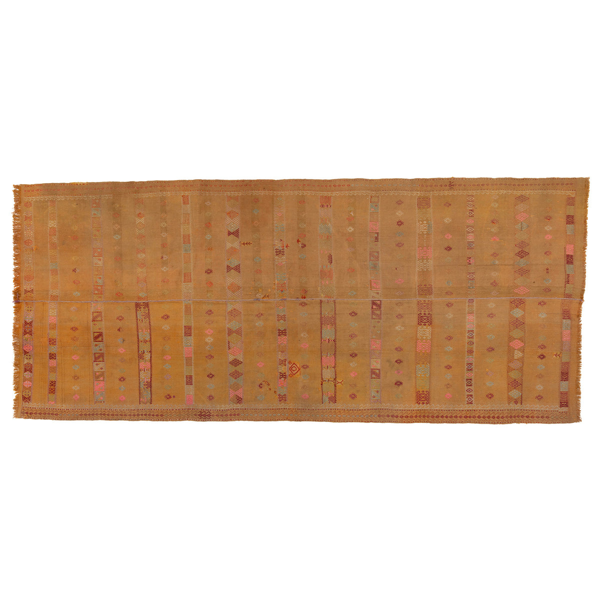 Large vintage Kilim rug no. K444, size 345 x 145 cm