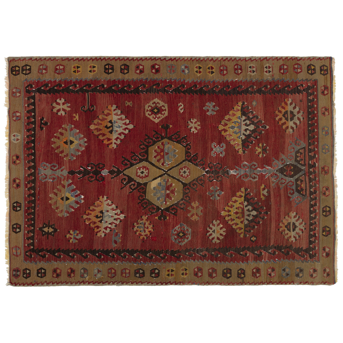 Small vintage Kilim rug no. K447, size 150 x 102 cm
