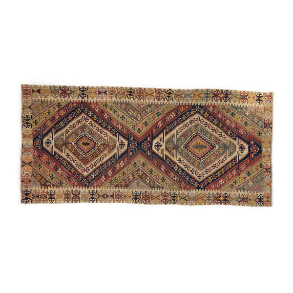 90 years old Kilim carpet no. K3043 · Size 364 x 172 cm
