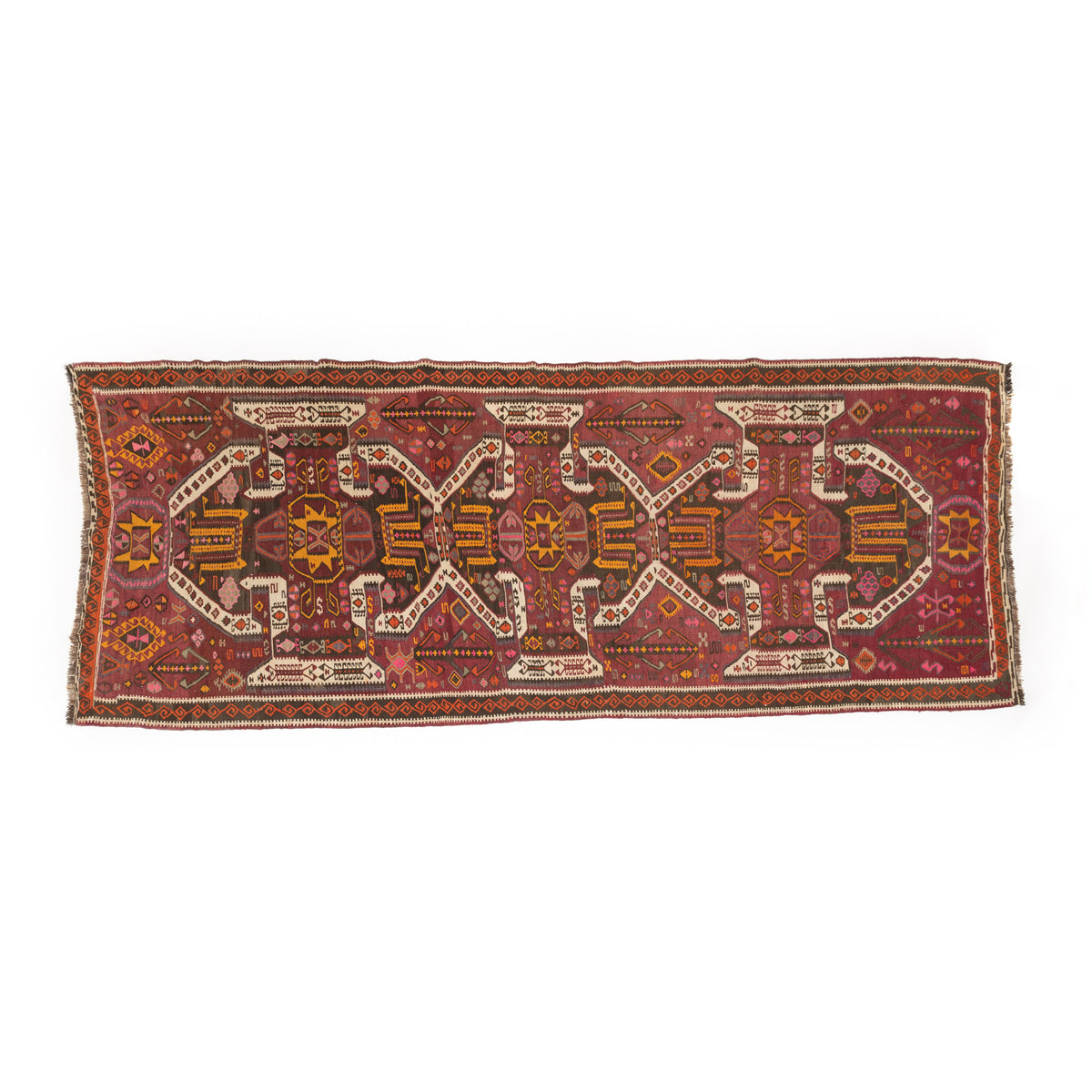 Large old Kilim rug no. K3027, size 350 x 90 cm