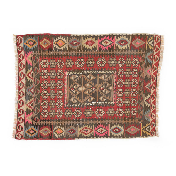 Small vintage Kilim rug no. K3035, size 123 x 90 cm