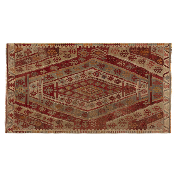 Antique Kilim rug K296, size 258 x 140 cm from Area, Turkey