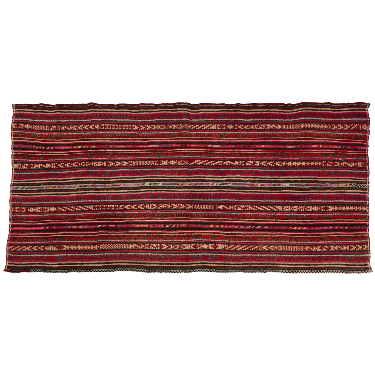 Old vintage Kilim rug K605 · 267 x 128 cm