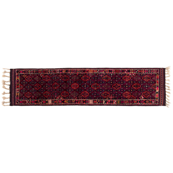 Hand knotted rug runner no. 2924, size 370 x 88 cm